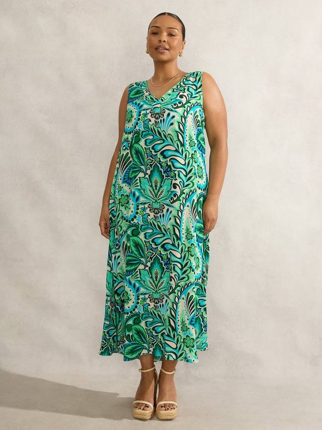 Платье миди Curve Paisley без рукавов Live Unlimited, Green/Multi
Платье миди Curve Paisley без рукавов Live Unlimited, Green/Multi