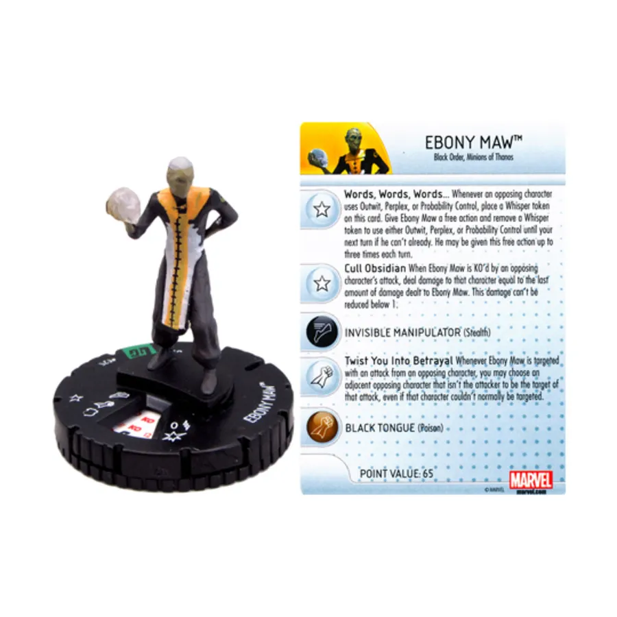 Эбони Мо (U), Marvel HeroClix - Guardians of the Galaxy - Singles
Эбони Мо (U), Marvel HeroClix - Guardians of the Galaxy - Singles