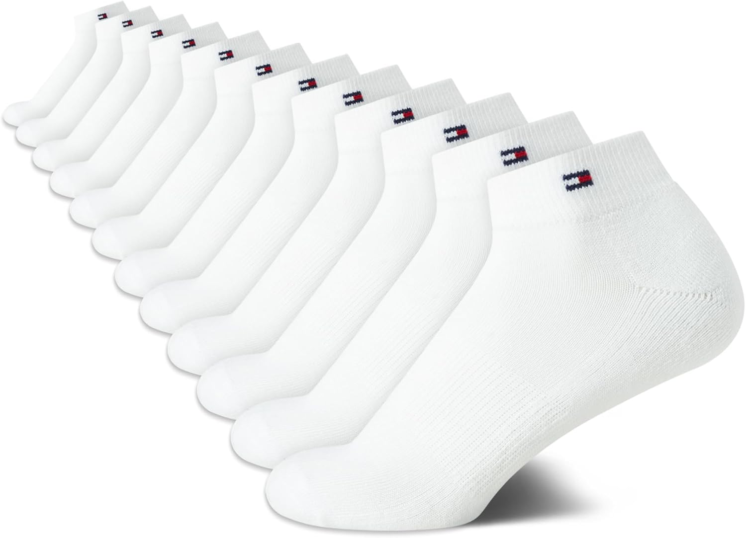 Женские носки Tommy Hilfiger Quarter - 12 пар мягких спортивных носков длиной до щиколотки с мягкой подошвой для женщин (размеры: 4-10), White Logo
Женские носки Tommy Hilfiger Quarter - 12 пар мягких спортивных носков длиной до щиколотки с мягкой подошвой для женщин (размеры: 4-10), White Logo