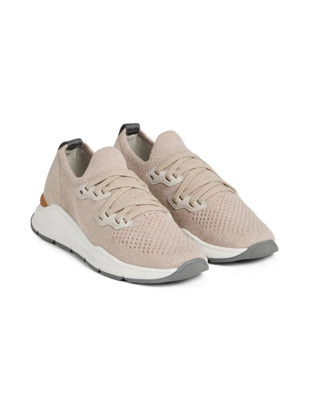 Трикотажные кроссовки Brunello Cucinelli Kids, нейтральный
Трикотажные кроссовки Brunello Cucinelli Kids, нейтральный