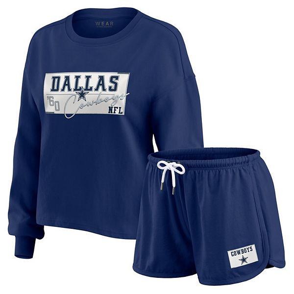 Женский комплект для отдыха с длинным рукавом и шортами navy dallas cowboys heavy rugby jersey Wear By Erin Andrews
Женский комплект для отдыха с длинным рукавом и шортами navy dallas cowboys heavy rugby jersey Wear By Erin Andrews
