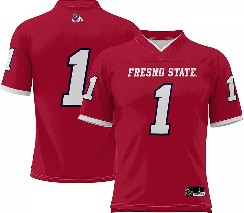 Мужская футбольная майка Prosphere Fresno State Bulldogs #1 Cardinal, полностью сублимированная
Мужская футбольная майка Prosphere Fresno State Bulldogs #1 Cardinal, полностью сублимированная