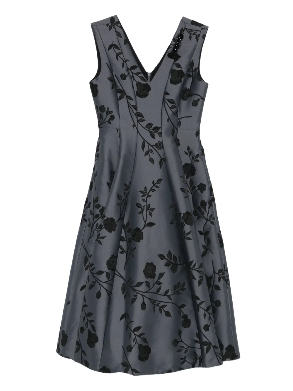 Платье мини с V-образным вырезом и цветочным принтом MAX MARA, серый
Платье мини с V-образным вырезом и цветочным принтом MAX MARA, серый