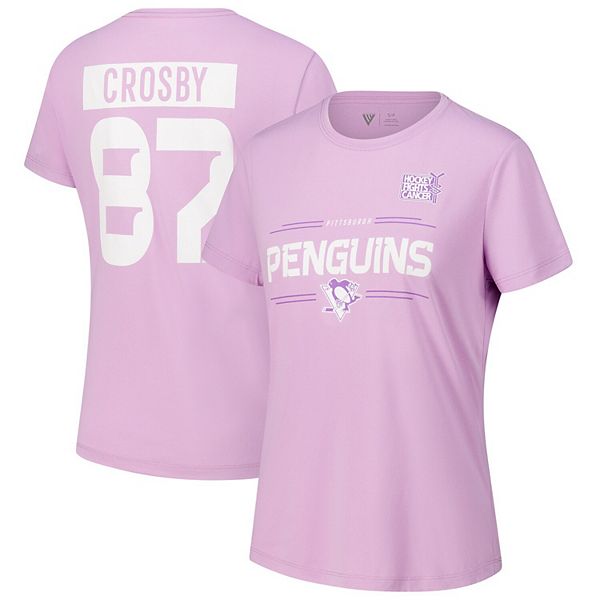 Женская футболка Sidney Crosby Pittsburgh Penguins Hockey Fights Cancer с именем и номером Levelwear
Женская футболка Sidney Crosby Pittsburgh Penguins Hockey Fights Cancer с именем и номером Levelwear