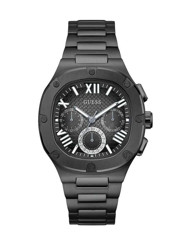 Guess Мужские аналоговые часы черного цвета
Guess Мужские аналоговые часы черного цвета