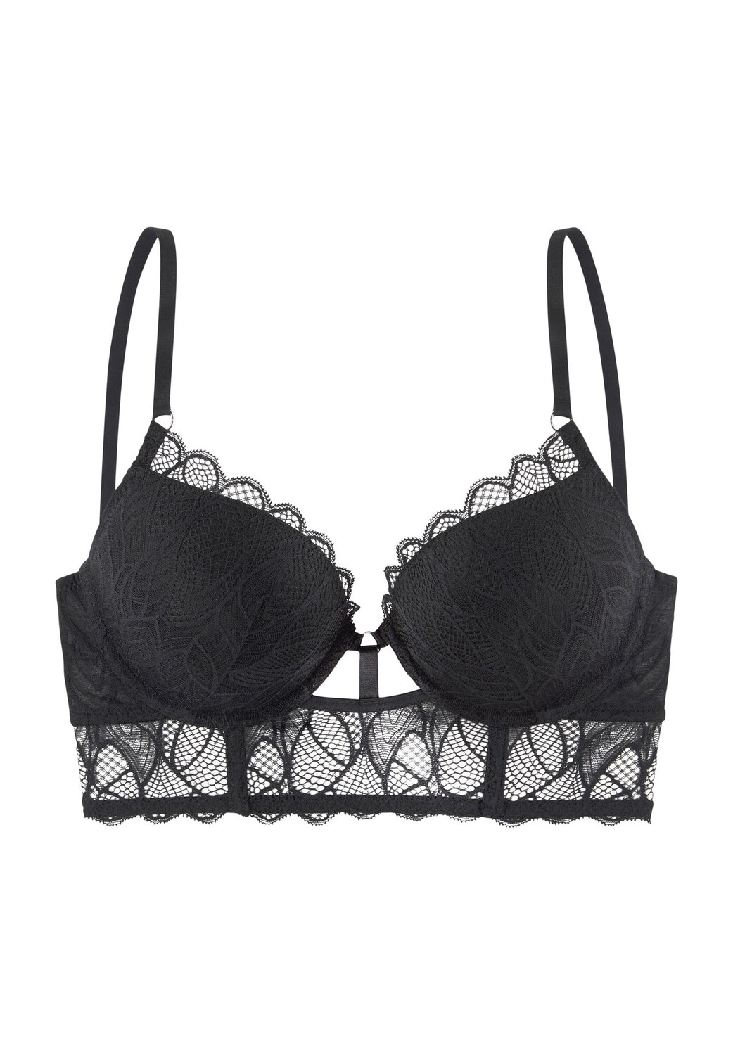 Женский кружевной бюстгальтер пуш-ап Alicia A Cup LASCANA, черный
Женский кружевной бюстгальтер пуш-ап Alicia A Cup LASCANA, черный