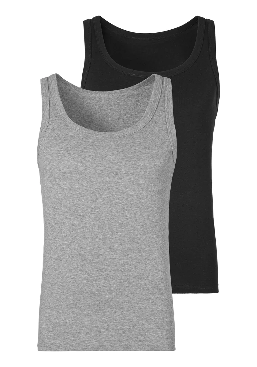 Майка H.I.S (2 шт.), простая базовая модель, идеально подходит для многослойной работы, черный
Майка H.I.S (2 шт.), простая базовая модель, идеально подходит для многослойной работы, черный