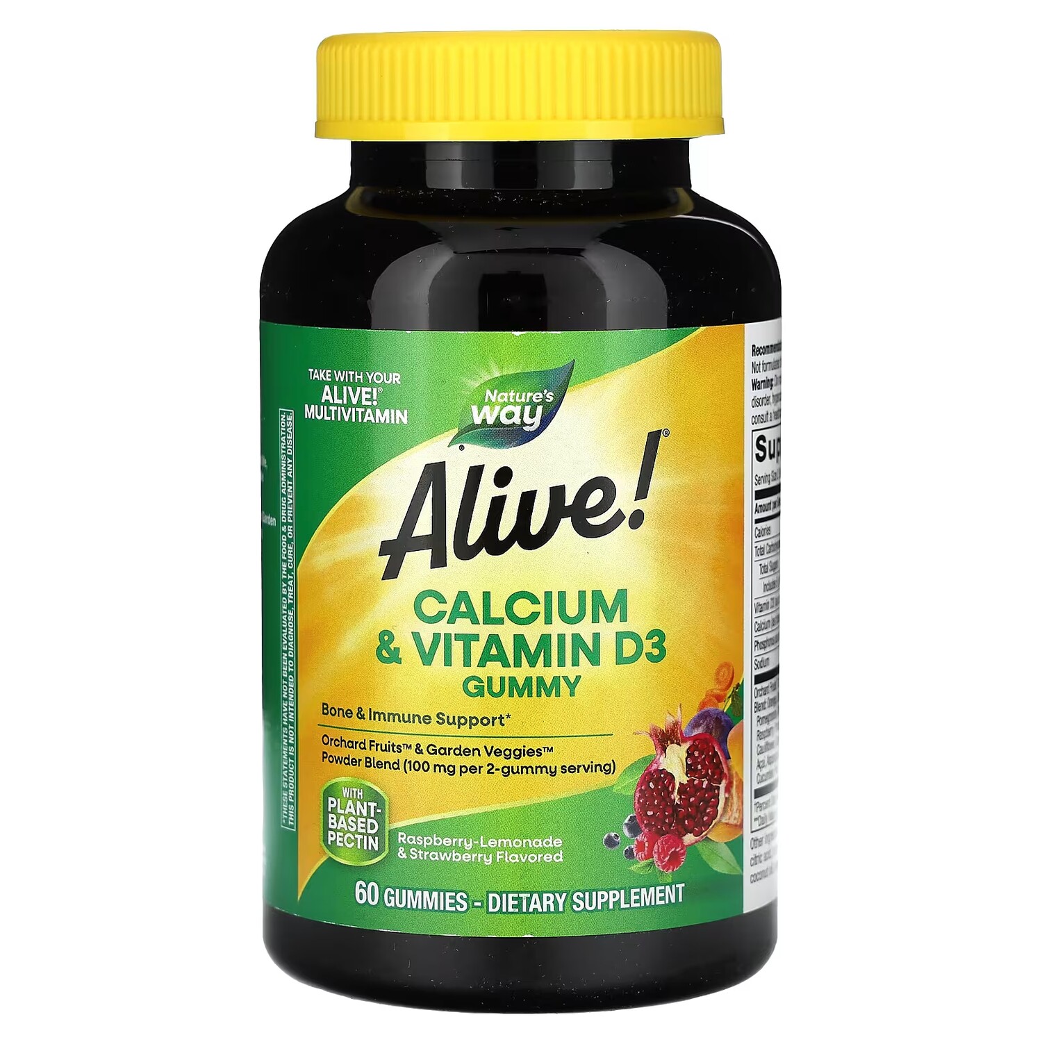 Добавка Nature's Way с кальцием и витамином D3, малина, лимонад и клубника, 60 жевательных конфет
Добавка Nature's Way с кальцием и витамином D3, малина, лимонад и клубника, 60 жевательных конфет