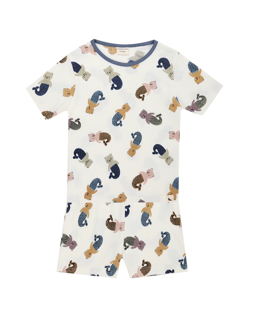 Turtledove London Merbear Комплект футболки и шорт, белый 
Turtledove London Merbear Комплект футболки и шорт, белый