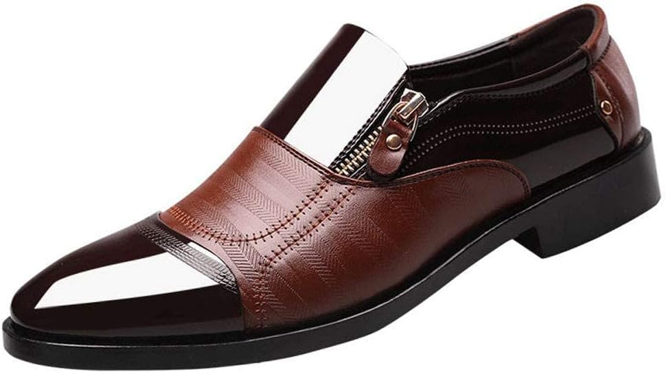 Мужские классические туфли ZHOUYF для деловой, свадебной и официальной носки, модные кожаные туфли с острым носком на молнии, дышащие, для костюма, повседневные туфли Оксфорды для мужчин, коричневый
Мужские классические туфли ZHOUYF для деловой, свадебной и официальной носки, модные кожаные туфли с острым носком на молнии, дышащие, для костюма, повседневные туфли Оксфорды для мужчин, коричневый