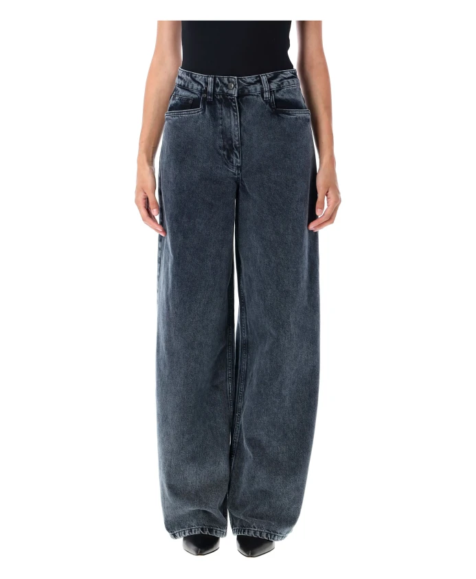 Черные джинсы с высокой талией и широкими штанинами. Remain Birger Christensen, серый
Черные джинсы с высокой талией и широкими штанинами. Remain Birger Christensen, серый