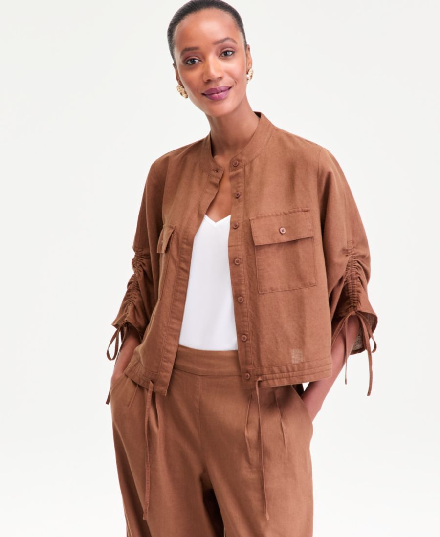 Женская блузка из шамбре с рукавами на завязках и поясом на талии, эксклюзивно для Macy's INC International Concepts, Bison
Женская блузка из шамбре с рукавами на завязках и поясом на талии, эксклюзивно для Macy's INC International Concepts, Bison