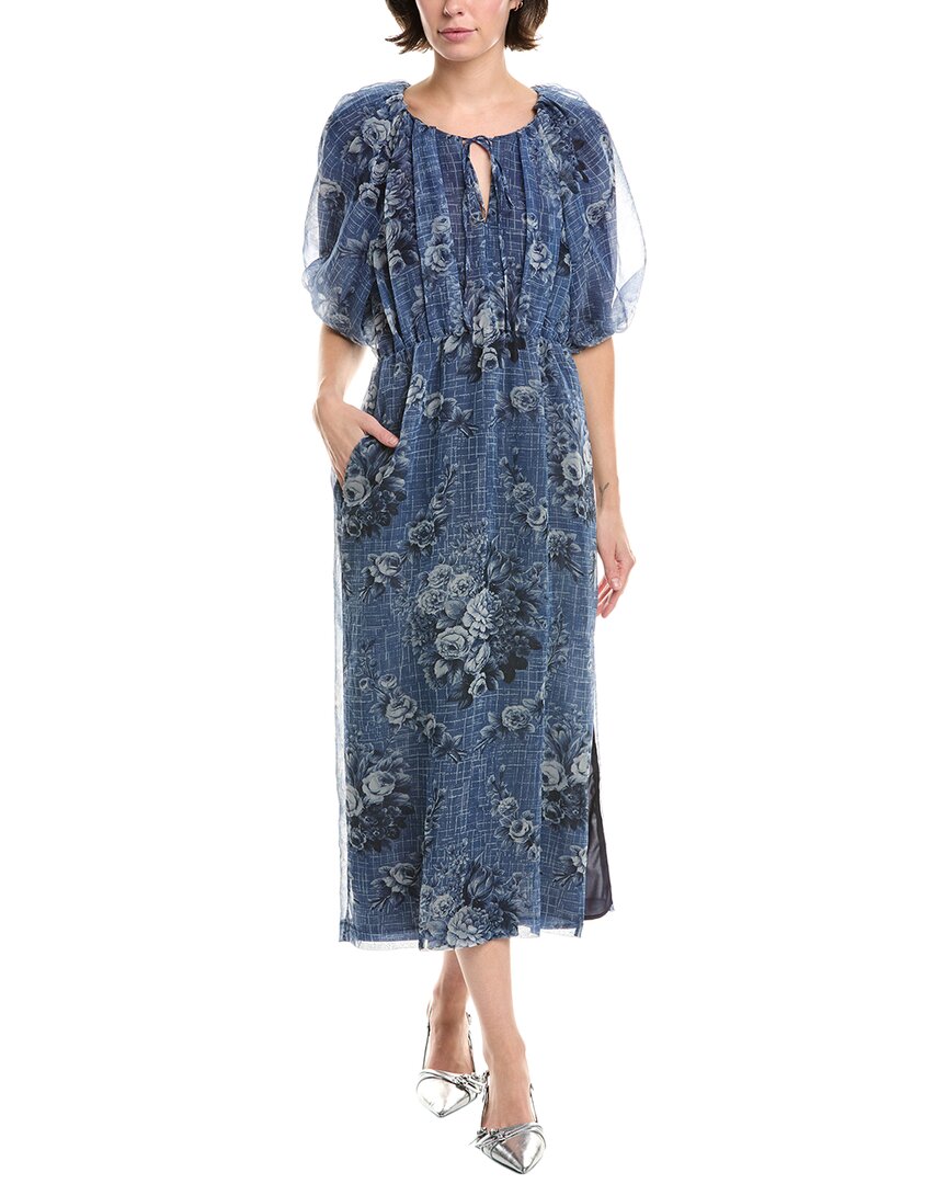 Ребекка Тейлор цветочное миди-платье Rebecca Taylor, синий
Ребекка Тейлор цветочное миди-платье Rebecca Taylor, синий
