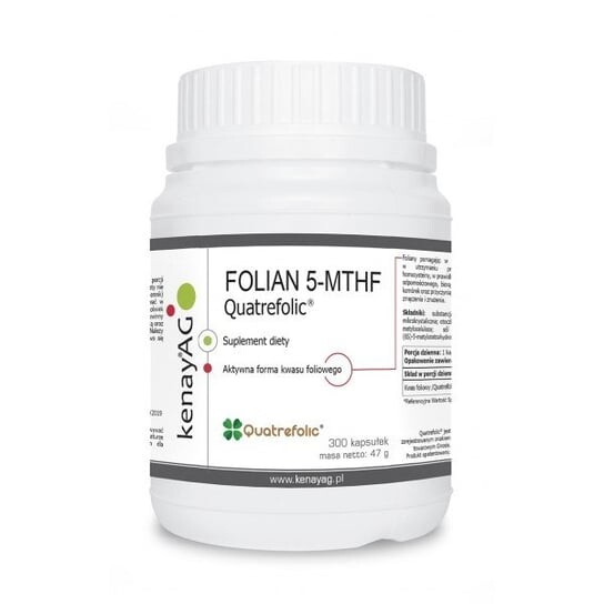 KenayAg FOLIAN 5-MTHF (активная фолиевая кислота) Quatrefolic (300 капсул) - биологически активная добавка
KenayAg FOLIAN 5-MTHF (активная фолиевая кислота) Quatrefolic (300 капсул) - биологически активная добавка
