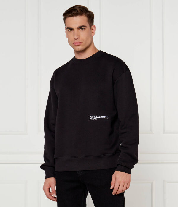 Свитер Relaxed fit Karl Lagerfeld Jeans, черный 
Свитер Relaxed fit Karl Lagerfeld Jeans, черный