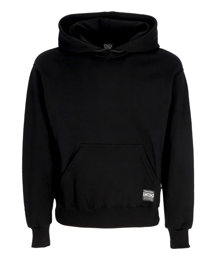 Черная толстовка с капюшоном и передним карманом. Propaganda, черный
Черная толстовка с капюшоном и передним карманом. Propaganda, черный