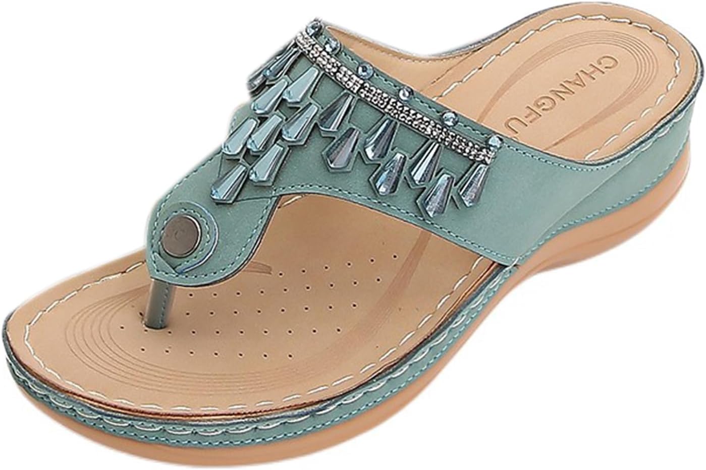 Женские платформенные босоножки на танкетке с декоративными стразами, праздничные тапочки для женщин, шлепанцы, удобные повседневные летние пляжные слайд-сандалии с противоскользящей подошвой Generic, зеленый
Женские платформенные босоножки на танкетке с декоративными стразами, праздничные тапочки для женщин, шлепанцы, удобные повседневные летние пляжные слайд-сандалии с противоскользящей подошвой Generic, зеленый