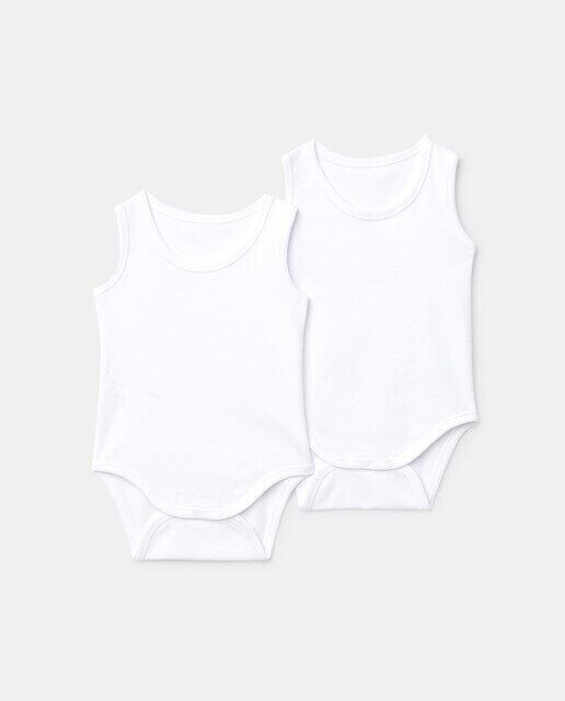 В упаковке 2 детских боди без рукавов Cotton Juice, белый
В упаковке 2 детских боди без рукавов Cotton Juice, белый