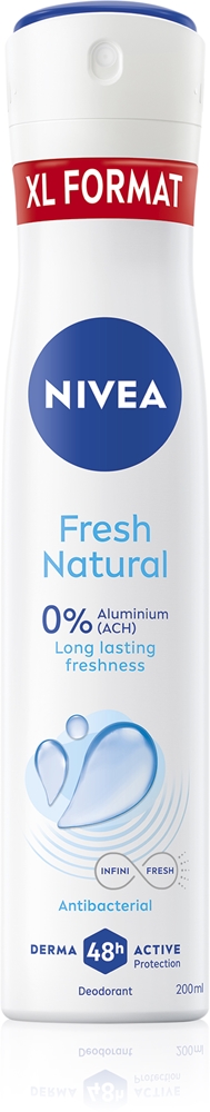 Свежий натуральный спрей-антиперспирант для женщин Nivea, 200 мл
Свежий натуральный спрей-антиперспирант для женщин Nivea, 200 мл