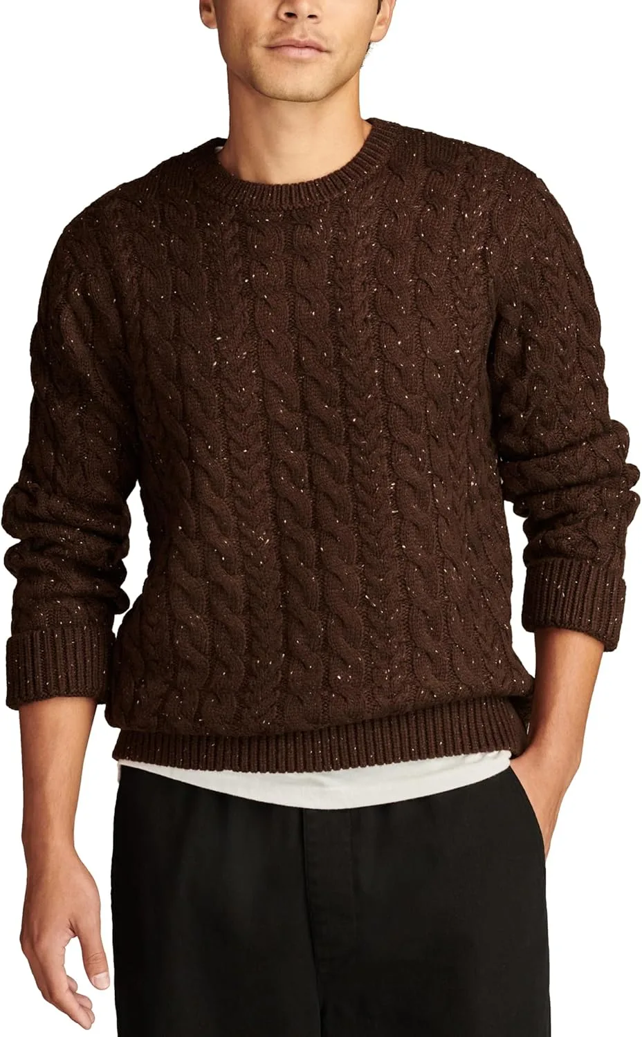 Свитер Lucky Brand с воротником-гольф и кабельным узором
Свитер Lucky Brand с воротником-гольф и кабельным узором