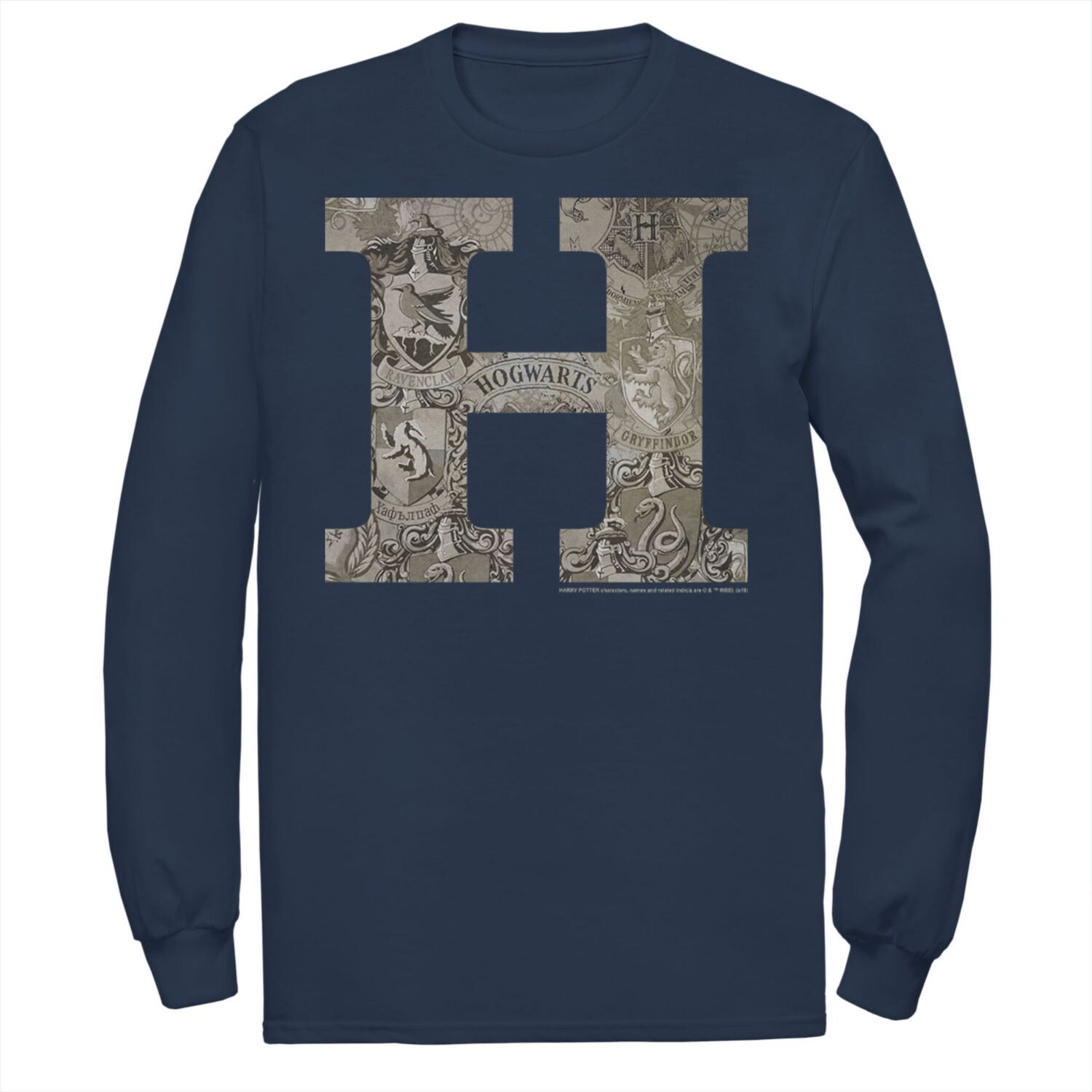 Мужская футболка с длинными рукавами и гербом «Гарри Поттер H Хогвартс» Licensed Character
Мужская футболка с длинными рукавами и гербом «Гарри Поттер H Хогвартс» Licensed Character