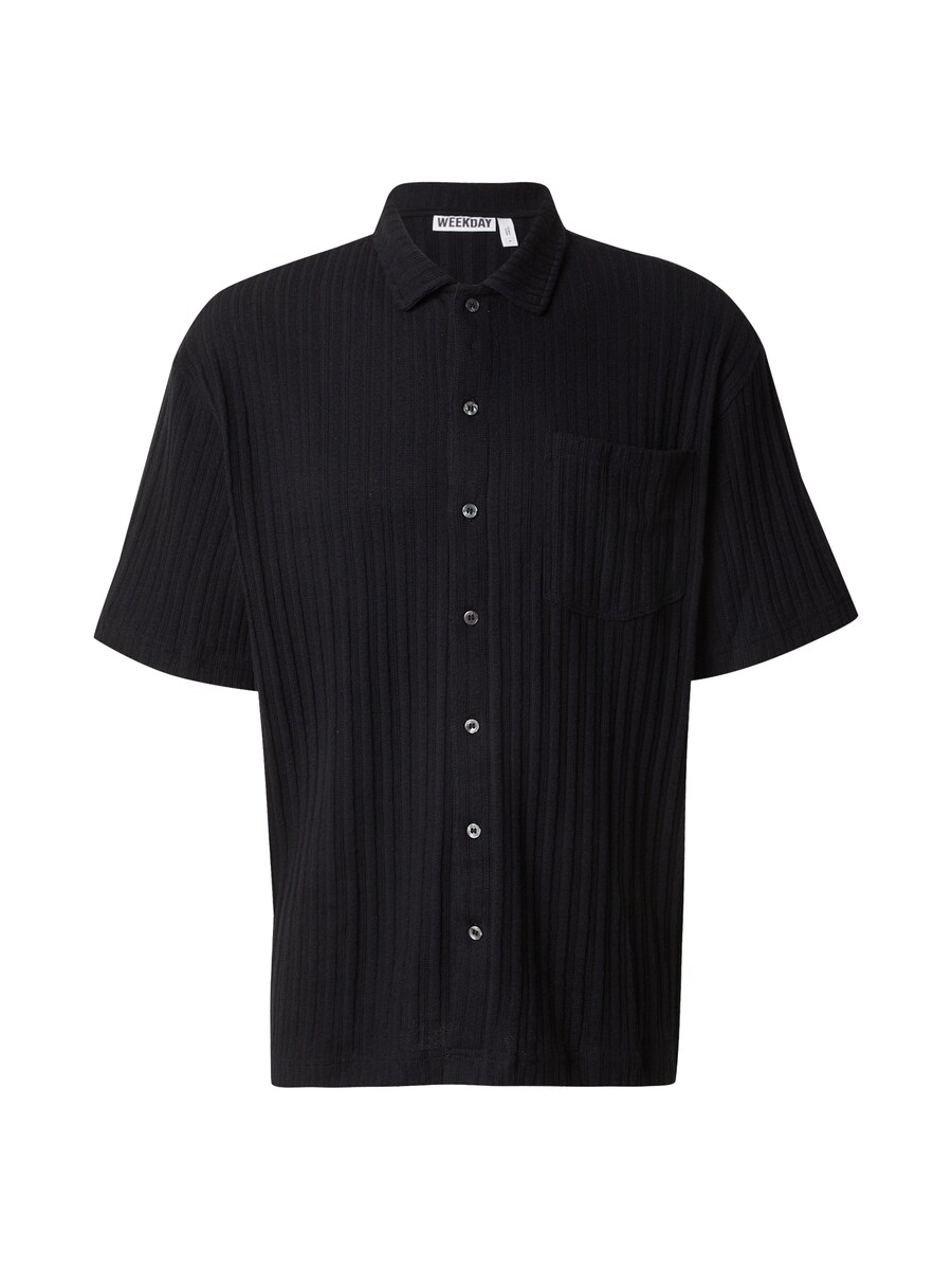 Рубашка на пуговицах классического кроя WEEKDAY, черный
Рубашка на пуговицах классического кроя WEEKDAY, черный