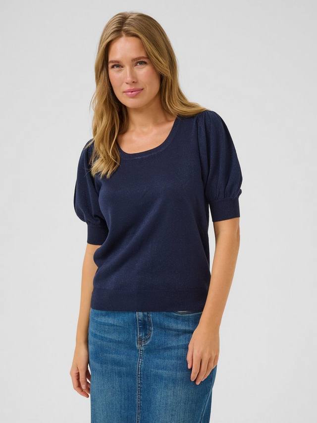 Регина джемпер с круглым вырезом и короткими рукавами KAFFE, Mid Blue
Регина джемпер с круглым вырезом и короткими рукавами KAFFE, Mid Blue