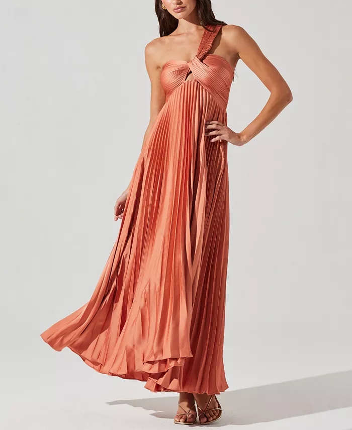 Женское платье Rasya с одним плечом и плиссировкой ASTR the Label, оранжевый
Женское платье Rasya с одним плечом и плиссировкой ASTR the Label, оранжевый