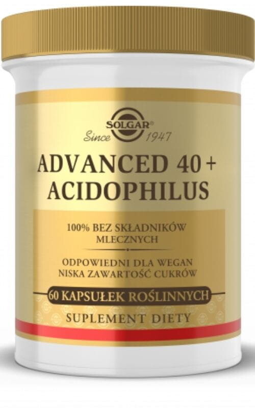 Биологически активная добавка Solgar Advanced 40+ Acidophilus 60 капсул 
Биологически активная добавка Solgar Advanced 40+ Acidophilus 60 капсул