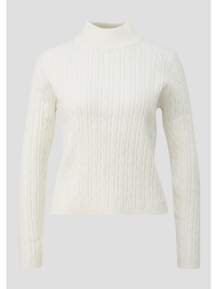 Вязаный свитер в цвете 0200_cream QS
Вязаный свитер в цвете 0200_cream QS