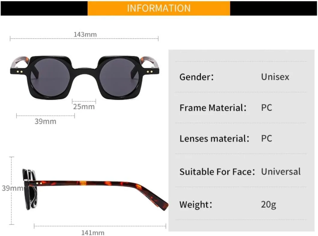 Солнцезащитные очки для мужчин и женщин - защита UV400 - маленькие линзы в стиле панк, конфетные, для занятий спортом на открытом воздухе и вождения DSVIGF, Grey Pink
Солнцезащитные очки для мужчин и женщин - защита UV400 - маленькие линзы в стиле панк, конфетные, для занятий спортом на открытом воздухе и вождения DSVIGF, Grey Pink