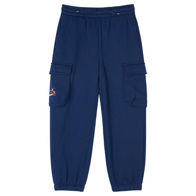 Классическая повседневная серия Вязаные спортивные брюки Средневековый синий Подростки Skechers