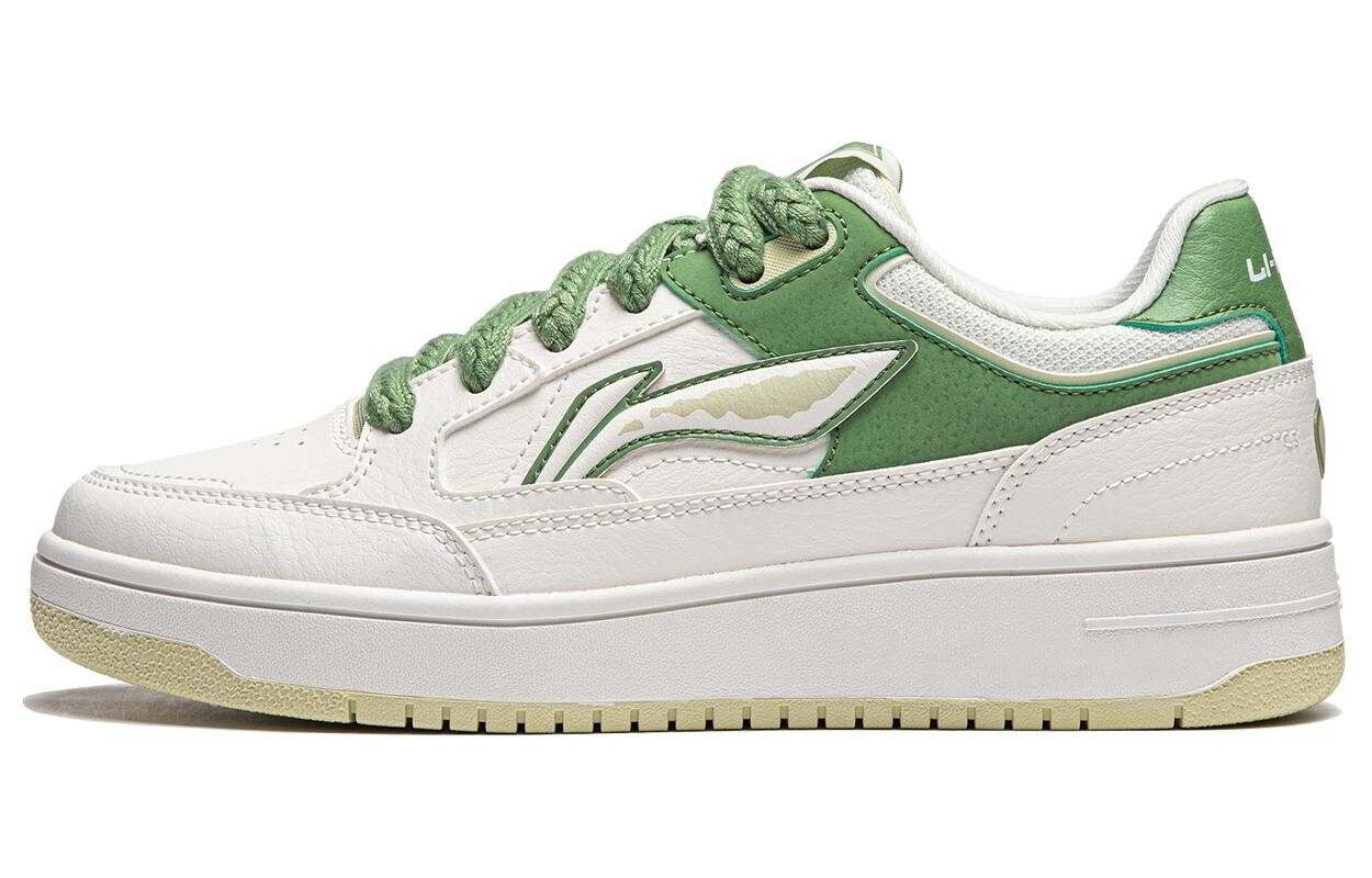 Кроссовки LINING Tianji Skateboarding Shoes Women's Low-top Cloud White/stone Moss Green, зеленый
Кроссовки LINING Tianji Skateboarding Shoes Women's Low-top Cloud White/stone Moss Green, зеленый