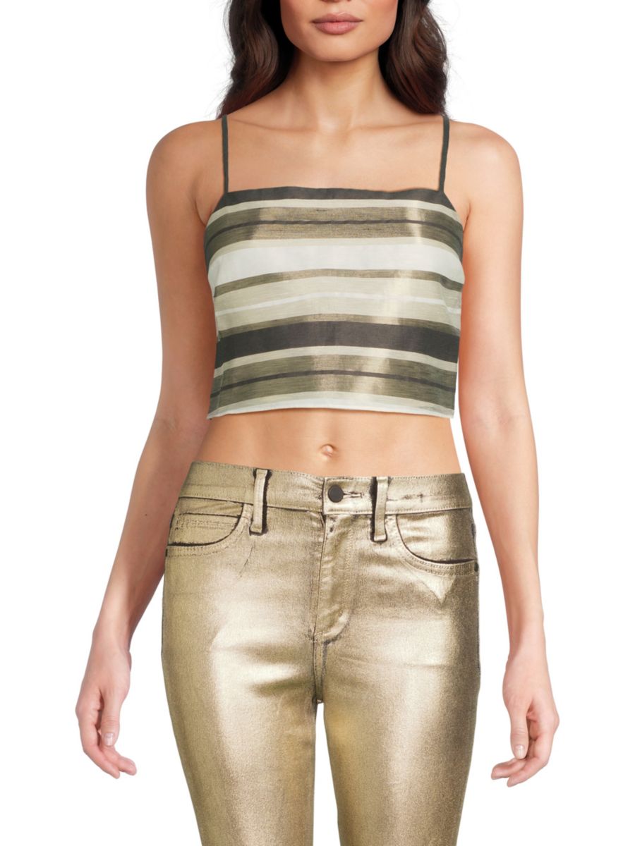 Укороченный топ в полоску Zaira Cami NYC, цвет Dune Multi
Укороченный топ в полоску Zaira Cami NYC, цвет Dune Multi