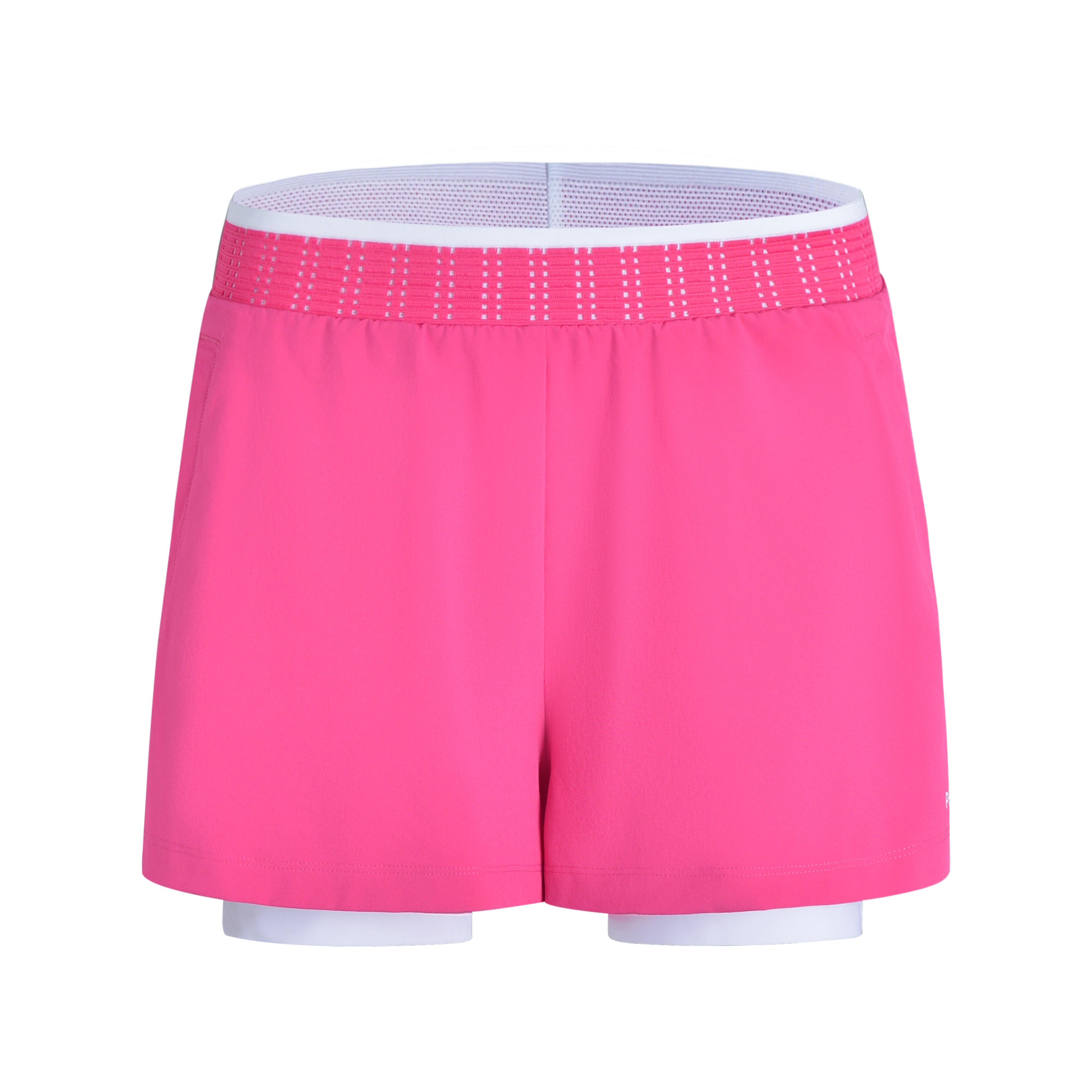 Женские шорты для бадминтона Kuikma 990 серии Big Competition звёздная розовая 
Женские шорты для бадминтона Kuikma 990 серии Big Competition звёздная розовая