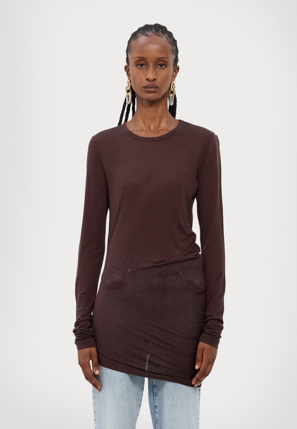 Топ с длинными рукавами ORIONE MAX&Co., коричневый
Топ с длинными рукавами ORIONE MAX&Co., коричневый