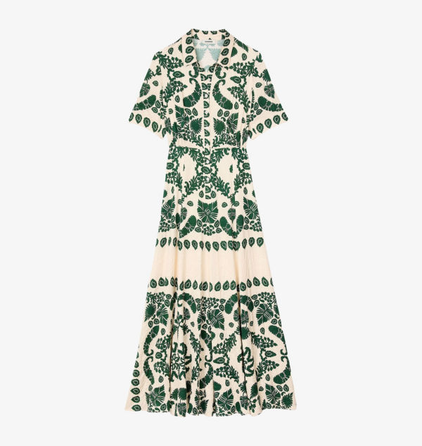 Платье макси из атласа с цветочным принтом и воротником Sandro, цвет naturels
Платье макси из атласа с цветочным принтом и воротником Sandro, цвет naturels