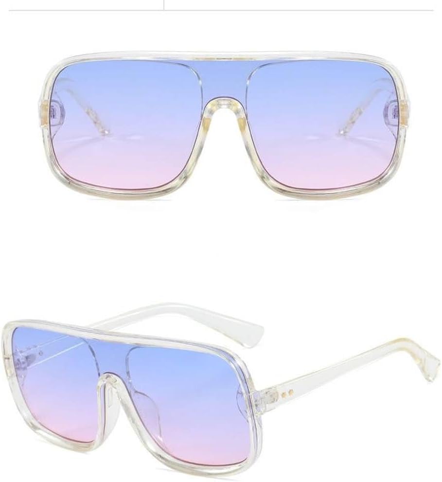 Солнцезащитные очки LVTFCO большого размера для мужчин, модные моноблочные градиентные очки для активного отдыха, модные и стильные солнцезащитные очки для женщин, Clear-blue Pink
Солнцезащитные очки LVTFCO большого размера для мужчин, модные моноблочные градиентные очки для активного отдыха, модные и стильные солнцезащитные очки для женщин, Clear-blue Pink