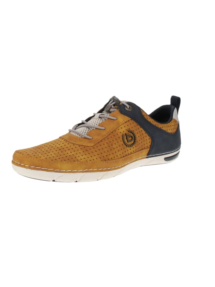 Кроссовки на шнуровке Bugatti, желтый 
Кроссовки на шнуровке Bugatti, желтый