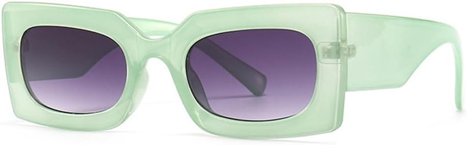 Ретро прямоугольные солнцезащитные очки из желеобразного материала оранжево-зеленого цвета для женщин, модные градиентные оттенки, защита от УФ-излучения UV400 для мужчин TKKTLLT, Jelly Green Gray
Ретро прямоугольные солнцезащитные очки из желеобразного материала оранжево-зеленого цвета для женщин, модные градиентные оттенки, защита от УФ-излучения UV400 для мужчин TKKTLLT, Jelly Green Gray