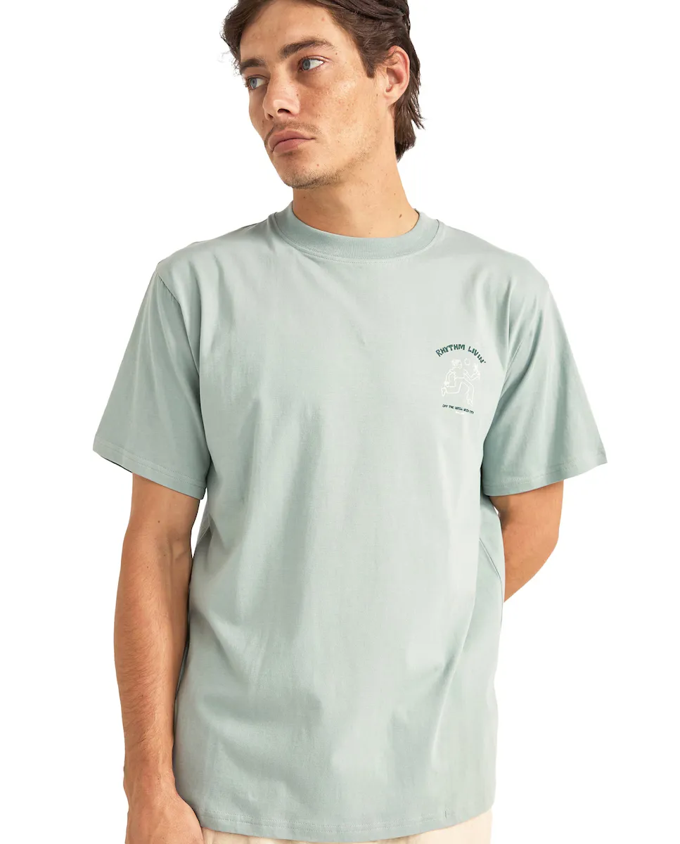 Мужская футболка Freedom с коротким рукавом и принтом на спине Rhythm, светло-голубой
Мужская футболка Freedom с коротким рукавом и принтом на спине Rhythm, светло-голубой