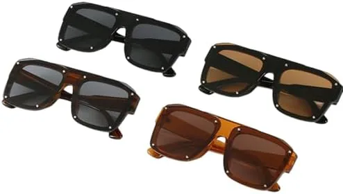 Модные квадратные солнцезащитные очки для мужчин, большие панк-очки, черные солнцезащитные очки для женщин, винтажные очки с заклепками MTZJH, Green-greenbrown
Модные квадратные солнцезащитные очки для мужчин, большие панк-очки, черные солнцезащитные очки для женщин, винтажные очки с заклепками MTZJH, Green-greenbrown