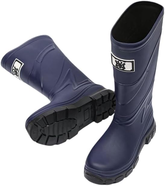 Водонепроницаемые прочные мужские резиновые сапоги Hhhchpm для работы на улице и рыбалки, темно-синий
Водонепроницаемые прочные мужские резиновые сапоги Hhhchpm для работы на улице и рыбалки, темно-синий