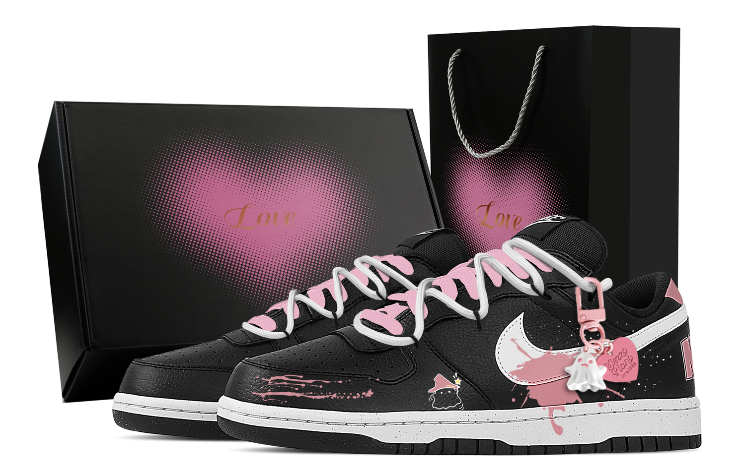 Nike Big Phantom, Heart Box устойчивые к истиранию дышащие низкие кроссовки для скейтбординга мужские black pink
Nike Big Phantom, Heart Box устойчивые к истиранию дышащие низкие кроссовки для скейтбординга мужские black pink