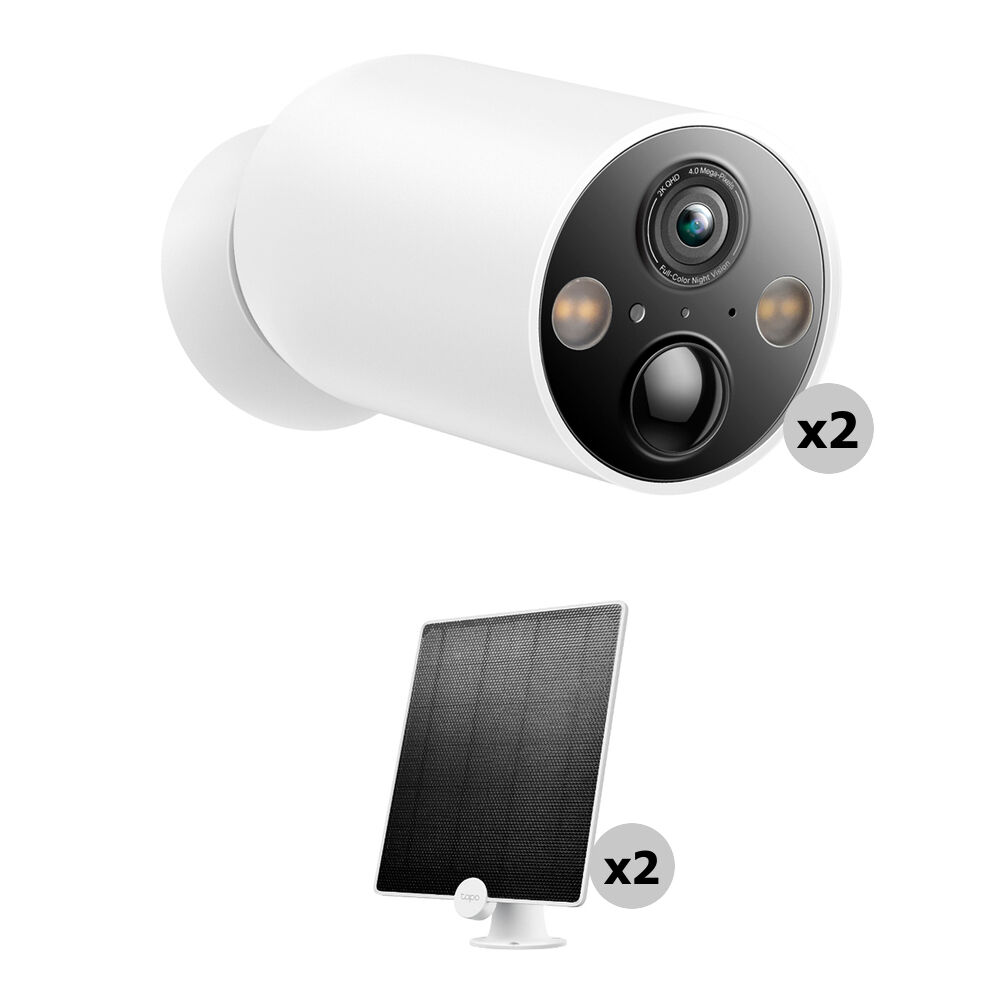 Умная беспроводная камера видеонаблюдения TP-Link Tapo C425 с солнечной панелью Tapo A200 (комплект из 2 шт.)
Умная беспроводная камера видеонаблюдения TP-Link Tapo C425 с солнечной панелью Tapo A200 (комплект из 2 шт.)