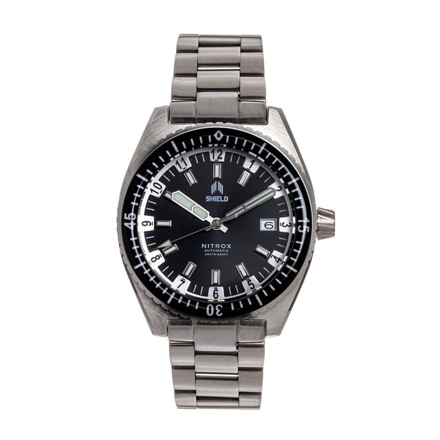 Автоматические наручные часы Nitrox с датой Shield, черный
Автоматические наручные часы Nitrox с датой Shield, черный