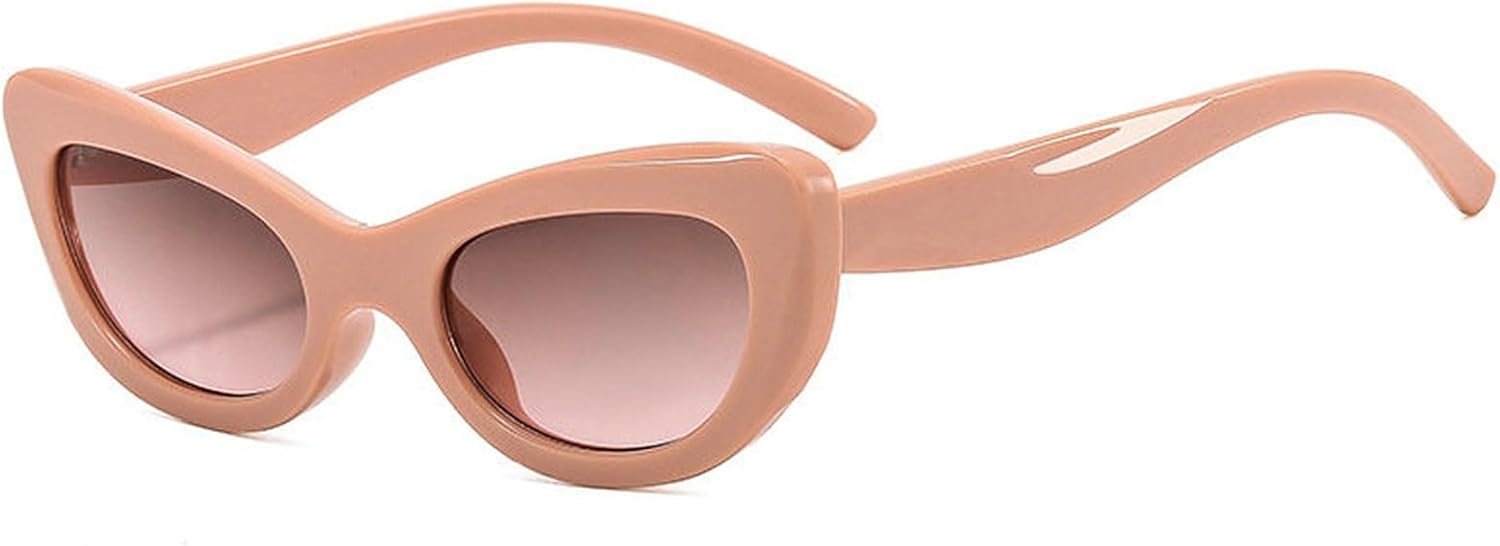 COTIA Модные маленькие солнцезащитные очки «кошачий глаз» для женщин, ретро, милые градиентные, с защитой от УФ-излучения UV400, модные зеленые солнцезащитные очки с леопардовым принтом, Pink
COTIA Модные маленькие солнцезащитные очки «кошачий глаз» для женщин, ретро, милые градиентные, с защитой от УФ-излучения UV400, модные зеленые солнцезащитные очки с леопардовым принтом, Pink