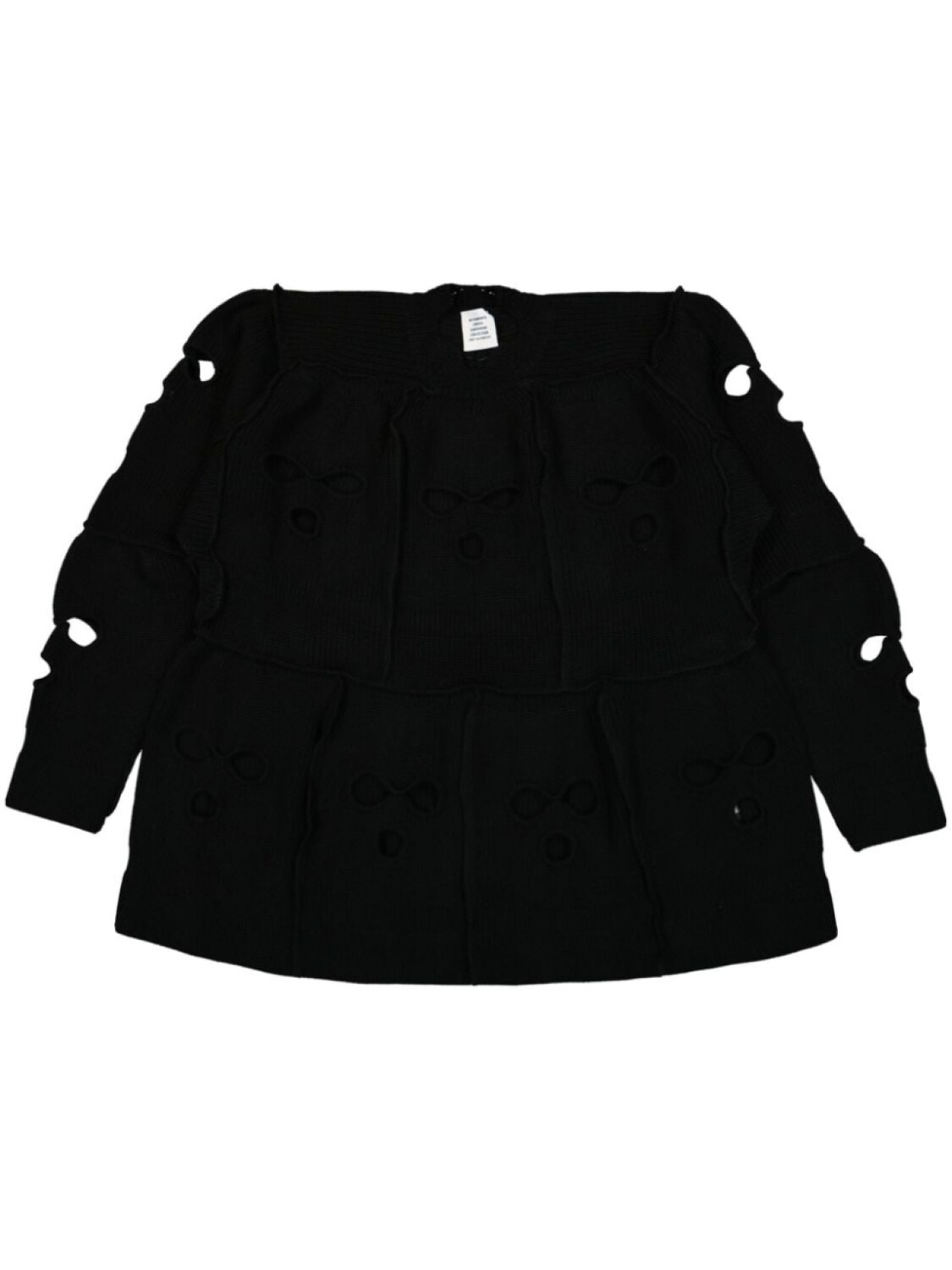 VETEMENTS балаклава шерстяной свитер, черный
VETEMENTS балаклава шерстяной свитер, черный