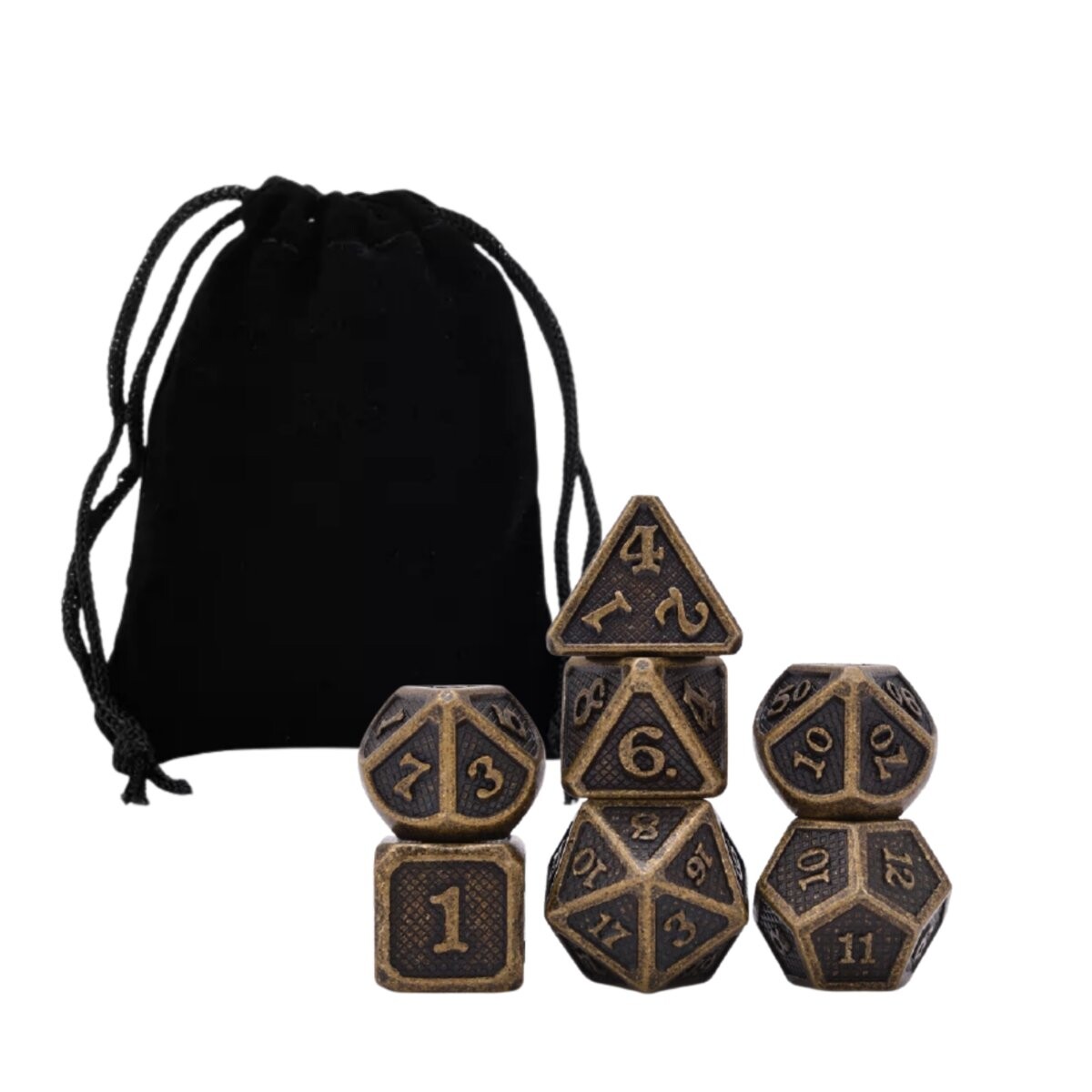 RPG Dice 7 Dragon Dice — металлический набор золотой чешуи RGFK
RPG Dice 7 Dragon Dice — металлический набор золотой чешуи RGFK