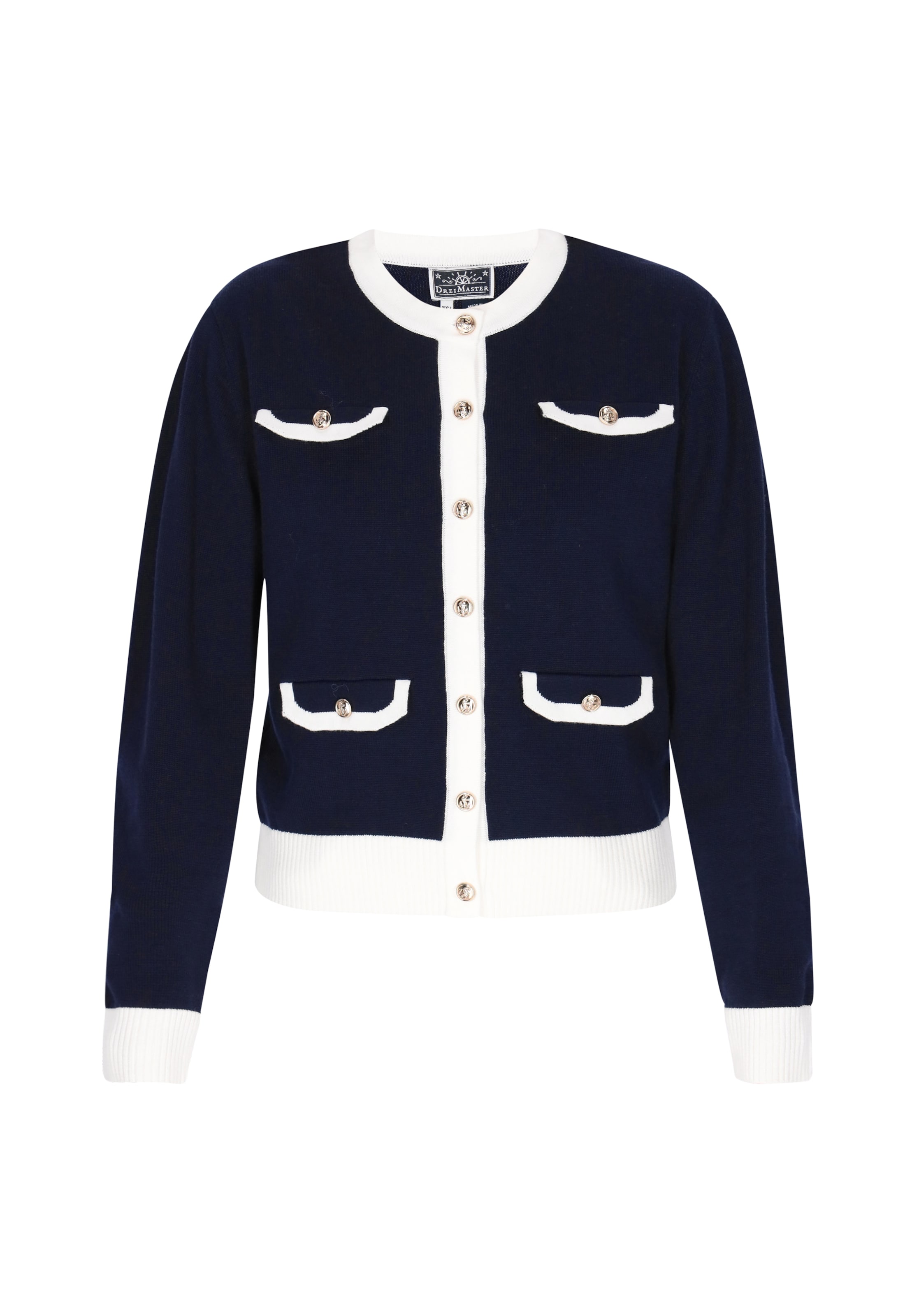 DreiMaster Maritim Вязаный кардиган в цвете navy
DreiMaster Maritim Вязаный кардиган в цвете navy